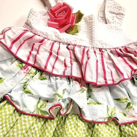 Bonnie Baby Tiered Ruffle Floral Tunic and Leggings - Picture 5 of 8